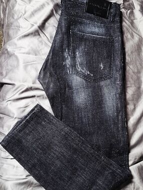 DSQUARED2 Allover Crystal Wash Jeans